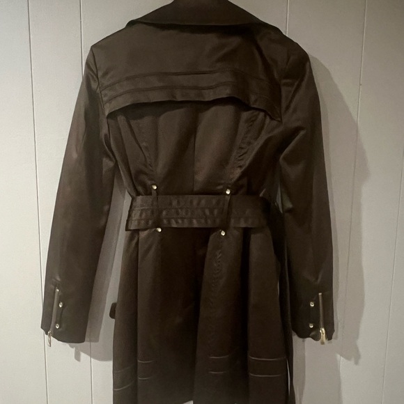 Bebe Trench Coat, NWOT, size xsmall, brown - Picture 6 of 9